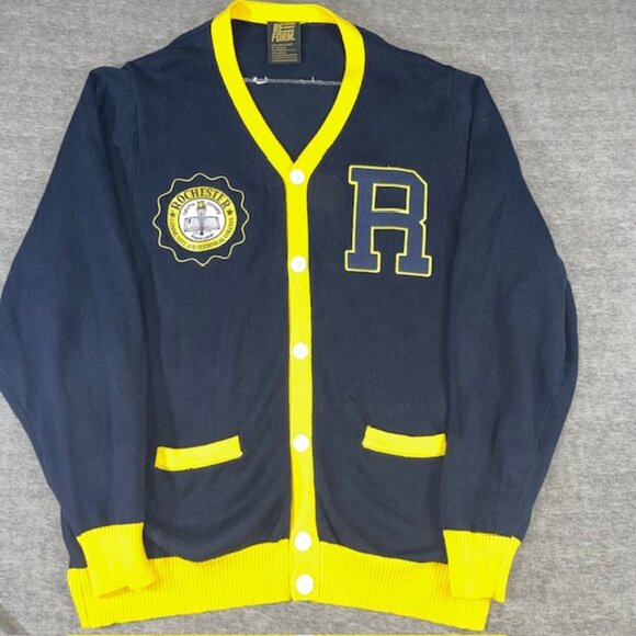 NWOT 4X Reform Limited Rochester Community Technical College Cardigan Sweater - Picture 1 of 10